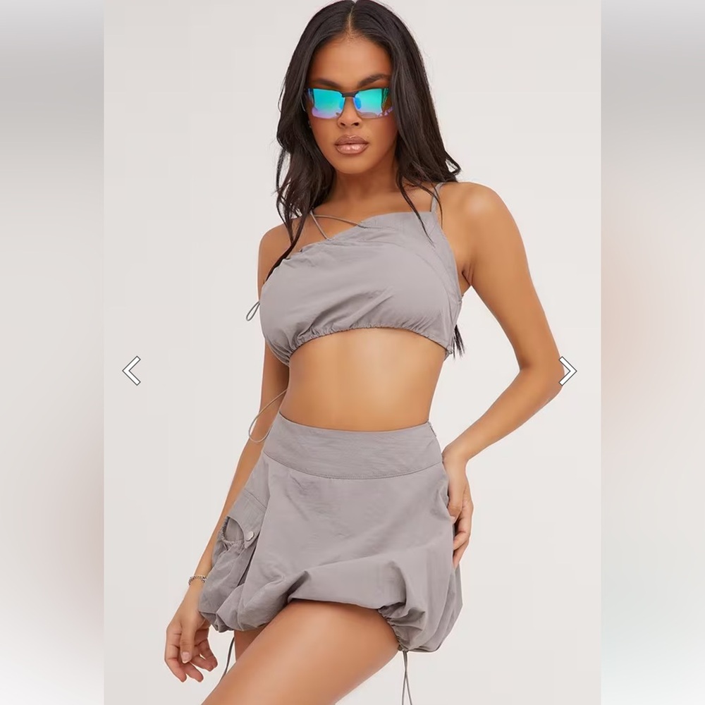 EGO Gray 2 piece Small Set. COACHELLA FESTIVAL LOOK